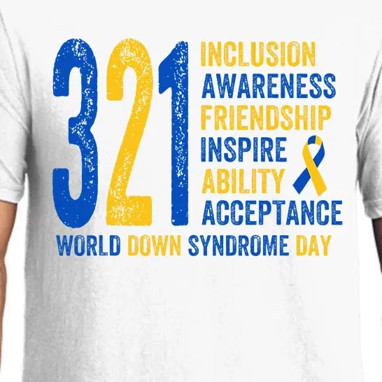 World Down Syndrome Day 3.21 Inspire And Awareness Ribbon Pajama Set