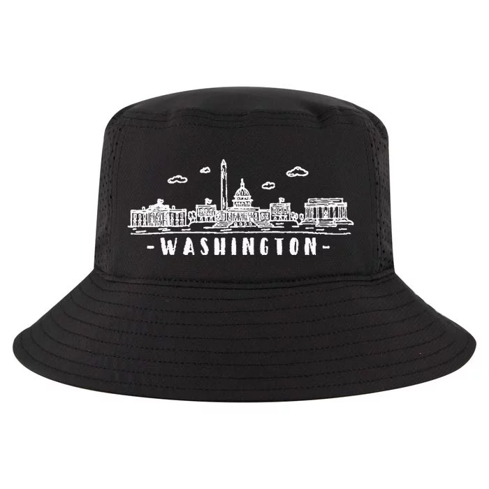 Washington Dc Skyline Cool Comfort Performance Bucket Hat