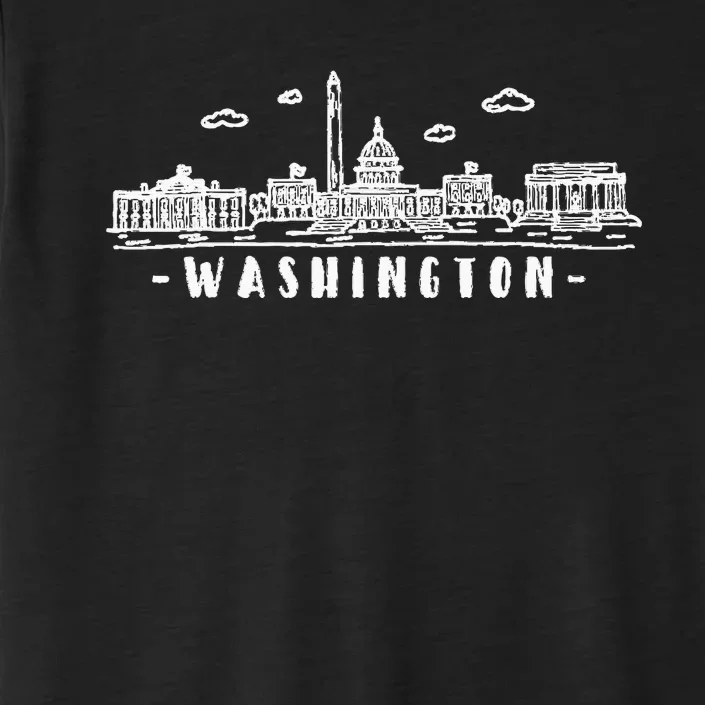 Washington Dc Skyline ChromaSoft Performance T-Shirt