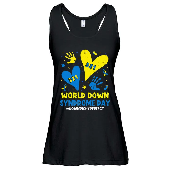 World Down Syndrome Day 321 Awareness Support Ladies Essential Flowy Tank