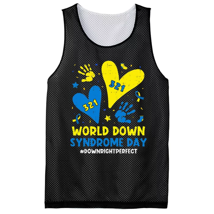 World Down Syndrome Day 321 Awareness Support Mesh Reversible Basketball Jersey Tank