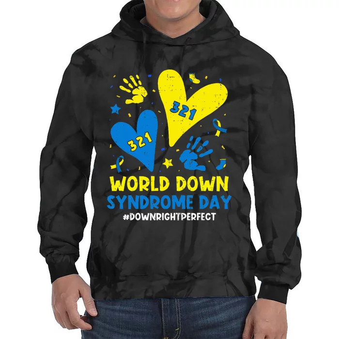 World Down Syndrome Day 321 Awareness Support Tie Dye Hoodie