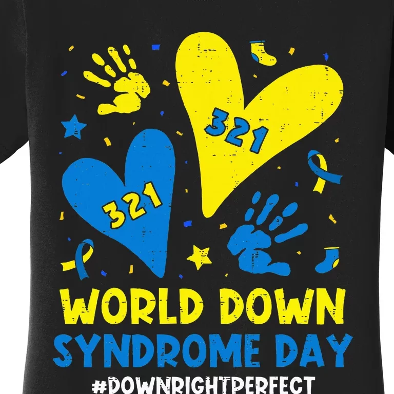 World Down Syndrome Day 321 Awareness Support Women's T-Shirt