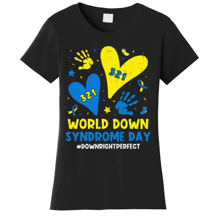 World Down Syndrome Day 321 Awareness Support Women's T-Shirt