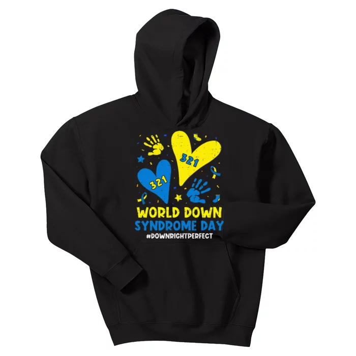 World Down Syndrome Day 321 Awareness Support Kids Hoodie