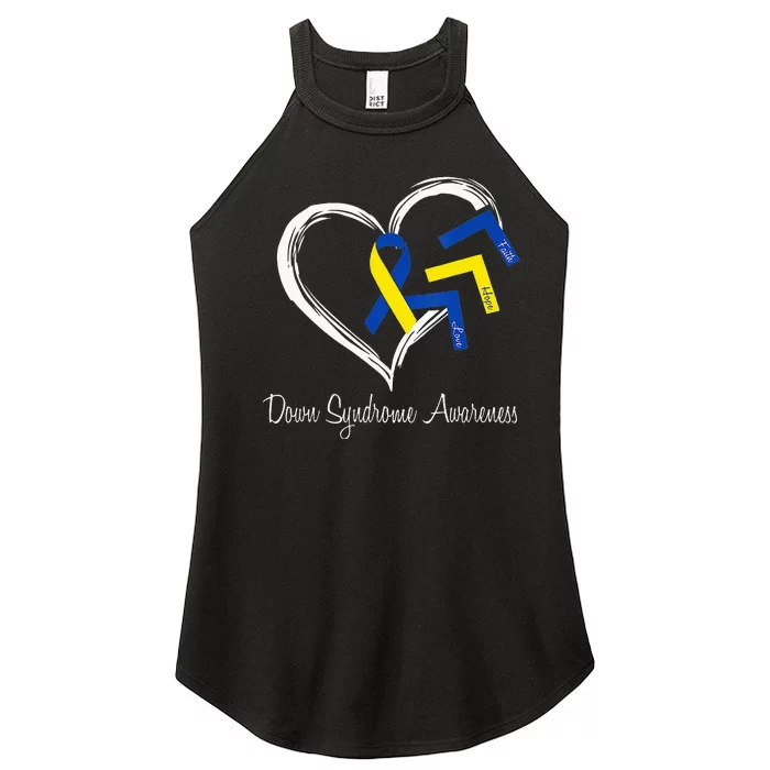 World Down Syndrome Day 321 Awareness Support Women’s Perfect Tri Rocker Tank