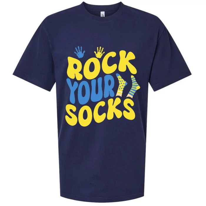 World Down Syndrome Day Rock Your Socks Sueded Cloud Jersey T-Shirt