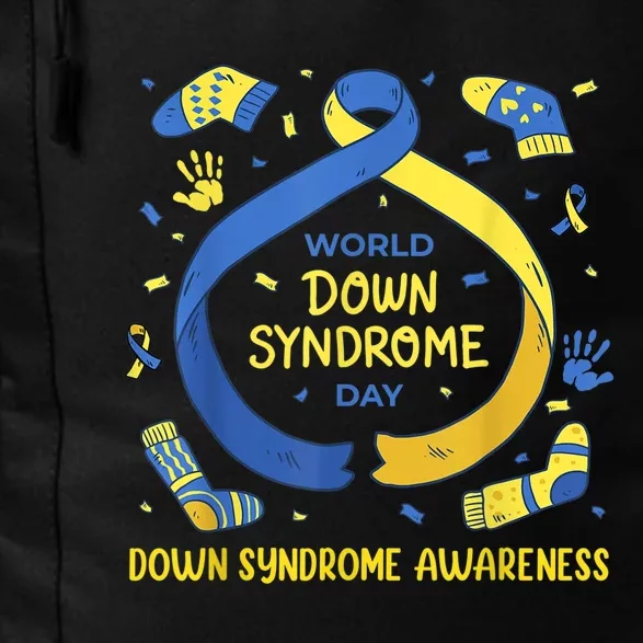 World Down Syndrome Day Awareness Socks Down Right kid Daily Commute Backpack