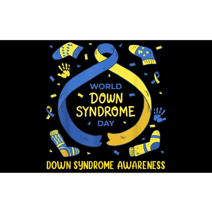 World Down Syndrome Day Awareness Socks Down Right kid Bumper Sticker