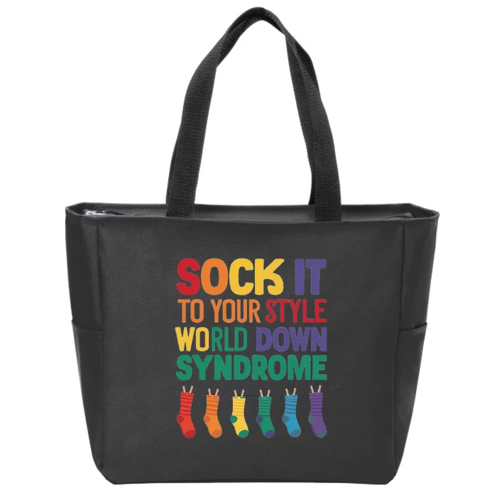 World Down Syndrome Day T21 March 2024 Zip Tote Bag