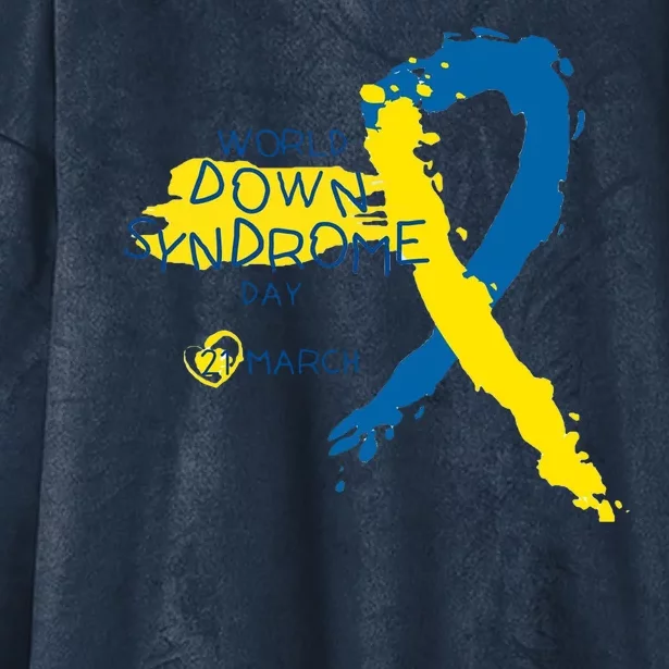 World Down Syndrome Day March 21st Hooded Wearable Blanket