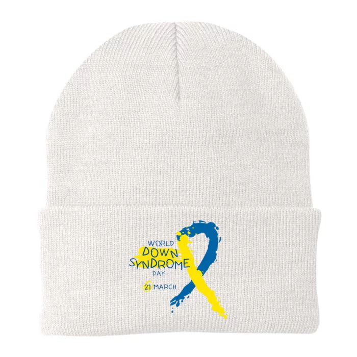 World Down Syndrome Day March 21st Knit Cap Winter Beanie