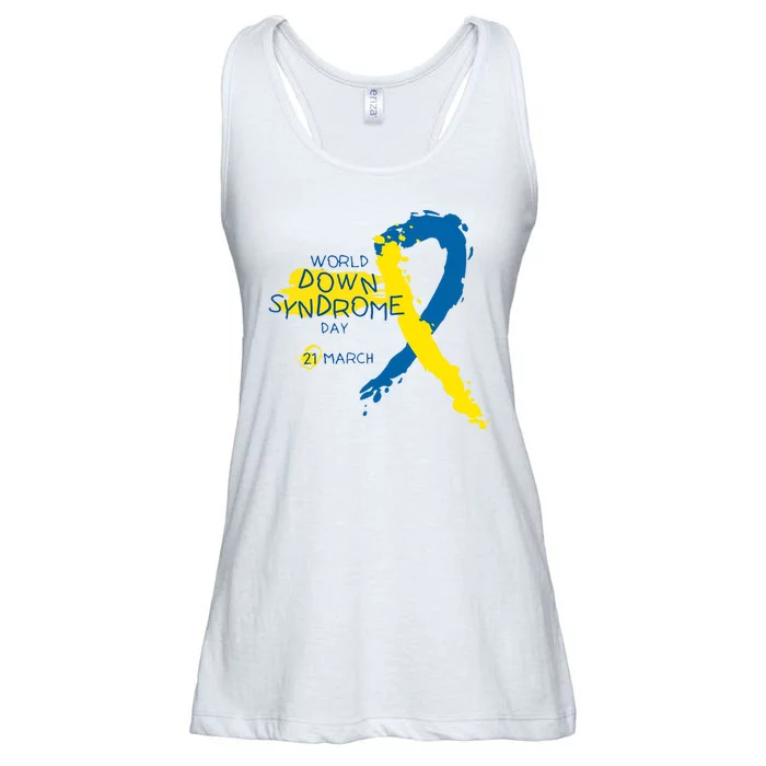 World Down Syndrome Day March 21st Ladies Essential Flowy Tank