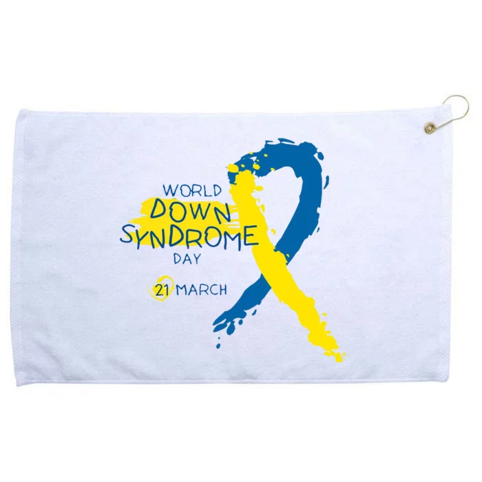 World Down Syndrome Day March 21st Grommeted Golf Towel