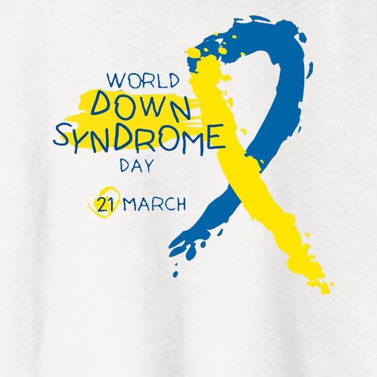 World Down Syndrome Day March 21st Women's Crop Top Tee