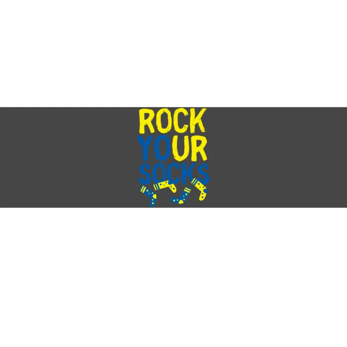 World Down Syndrome Day Rock Your Socks Bumper Sticker