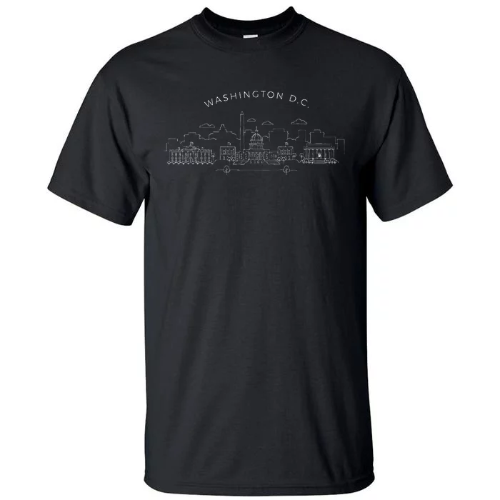 Washington D.C. Skyline Vintage Washington D.C. Tall T-Shirt