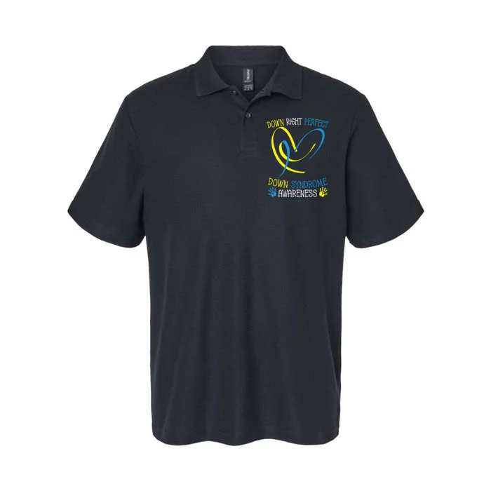 World Down Syndrome Awareness Day Down Right Perfect Softstyle Adult Sport Polo