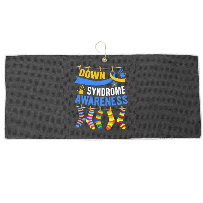 World Down Syndrome Day Awareness Socks 21 March Large Microfiber Waffle Golf Towel