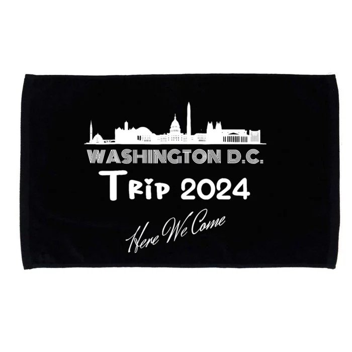 Washington D.C Skyline Trip 2024 Here We Come Matching Team Microfiber Hand Towel