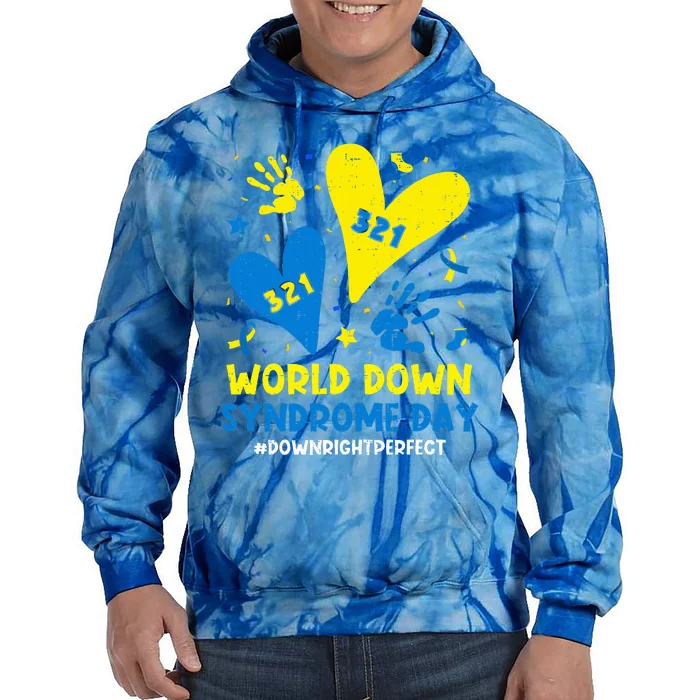 World Down Syndrome Day 321 Awareness Support Tie Dye Hoodie