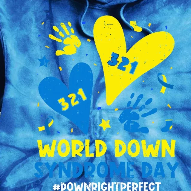 World Down Syndrome Day 321 Awareness Support Tie Dye Hoodie