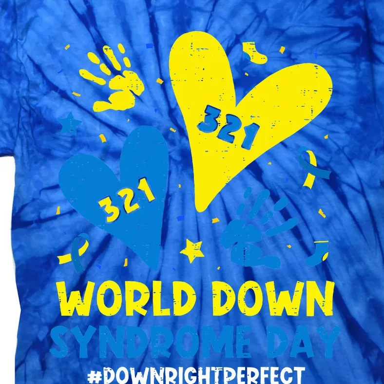 World Down Syndrome Day 321 Awareness Support Tie-Dye T-Shirt