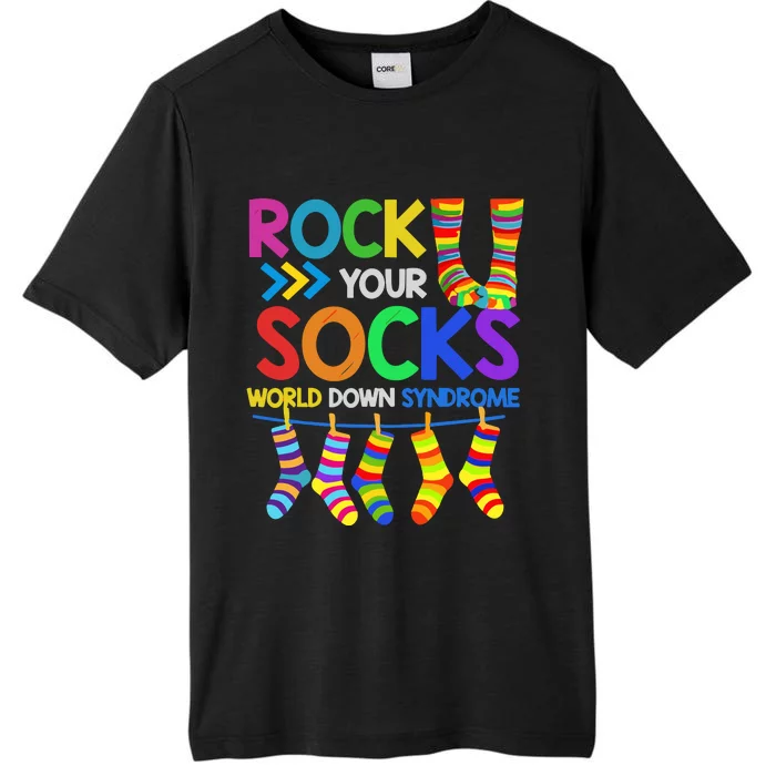 World Down Syndrome Day Rock Your Socks Awareness ChromaSoft Performance T-Shirt