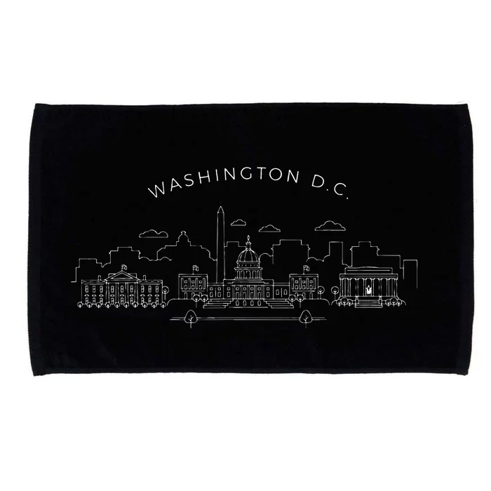 Washington D.C. Skyline Vintage Washington D.C. Microfiber Hand Towel