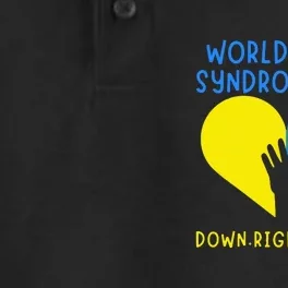 World Down Syndrome Awareness Day Gift Down Right Perfect Dry Zone Grid Performance Polo