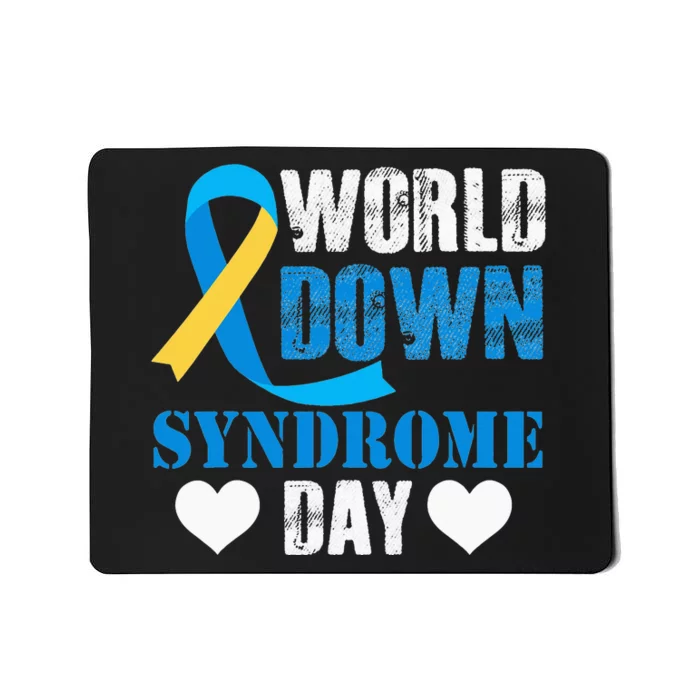 World Down Syndrome Day Down Syndrome Awareness Ribbon Mousepad