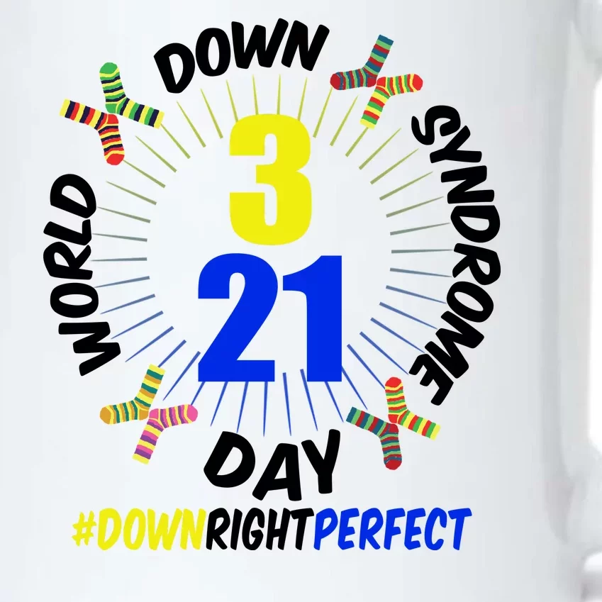 World Down Syndrome Day #DownRightPerfect Black Color Changing Mug