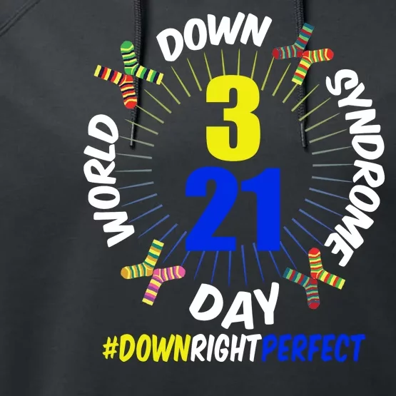 World Down Syndrome Day #DownRightPerfect Performance Fleece Hoodie