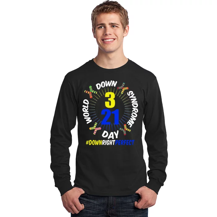 World Down Syndrome Day #DownRightPerfect Long Sleeve Shirt