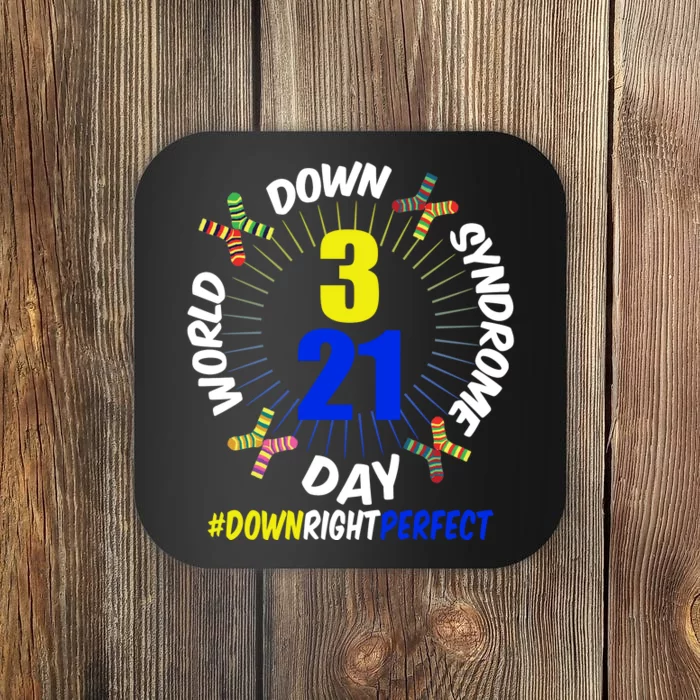 World Down Syndrome Day #DownRightPerfect Coaster