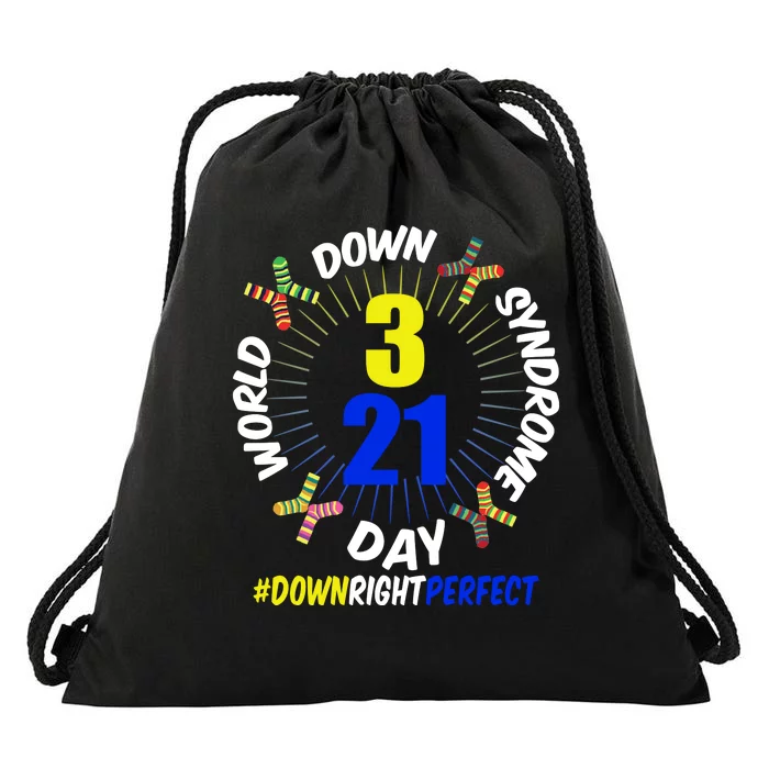 World Down Syndrome Day #DownRightPerfect Drawstring Bag