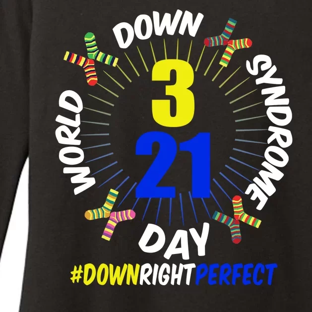 World Down Syndrome Day #DownRightPerfect Womens CVC Long Sleeve Shirt