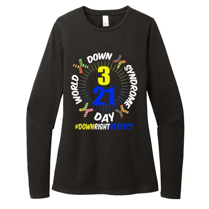 World Down Syndrome Day #DownRightPerfect Womens CVC Long Sleeve Shirt