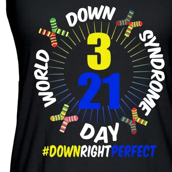 World Down Syndrome Day #DownRightPerfect Ladies Essential Flowy Tank