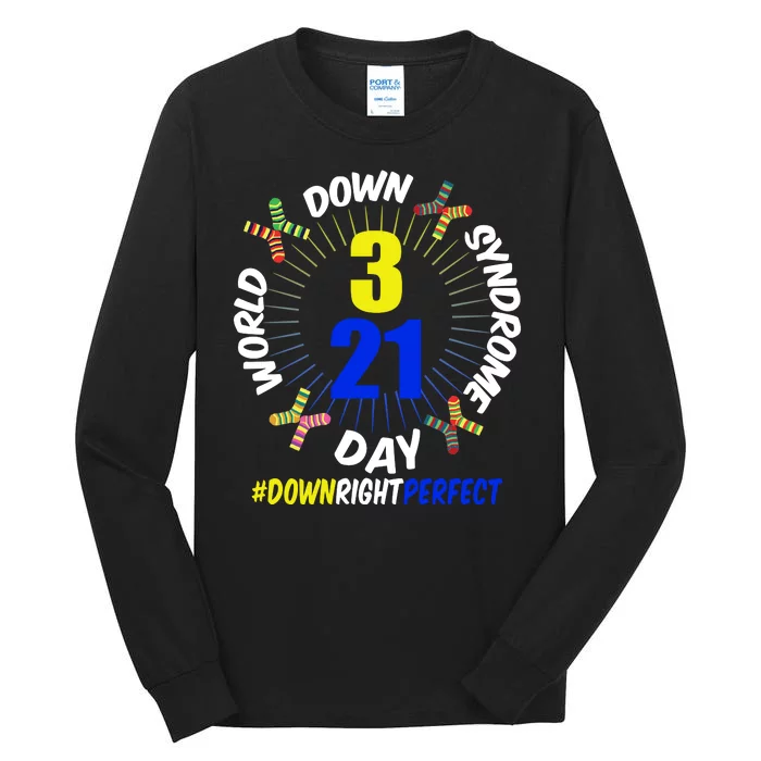 World Down Syndrome Day #DownRightPerfect Tall Long Sleeve T-Shirt