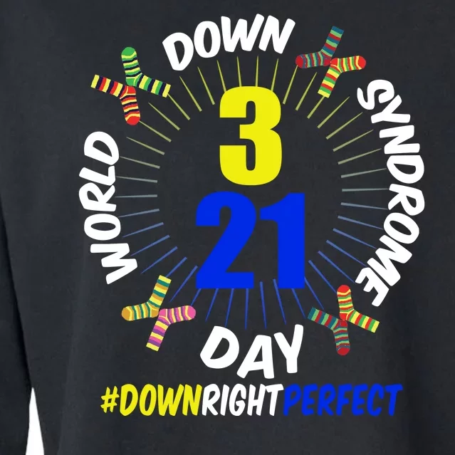 World Down Syndrome Day #DownRightPerfect Cropped Pullover Crew