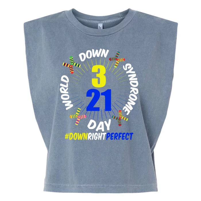 World Down Syndrome Day #DownRightPerfect Garment-Dyed Women's Muscle Tee