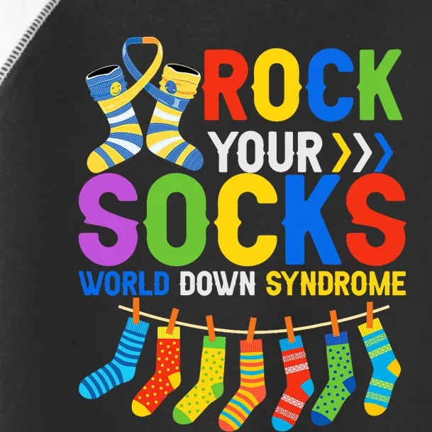 World Down Syndrome Day Awareness Rock Your Socks Toddler Fine Jersey T-Shirt