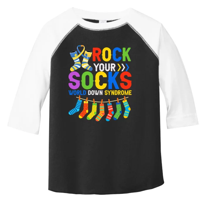 World Down Syndrome Day Awareness Rock Your Socks Toddler Fine Jersey T-Shirt