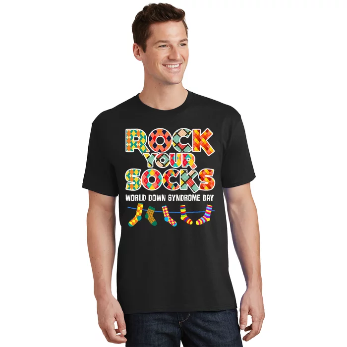 World Down Syndrome Day Rock Your Socks Awareness T-Shirt