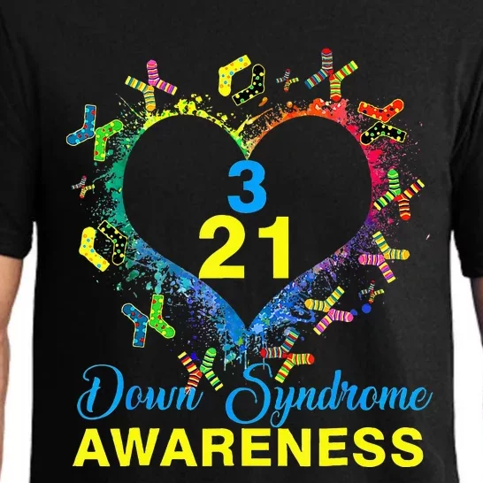 World Down Syndrome Day Awareness Socks Heart 21 March Pajama Set