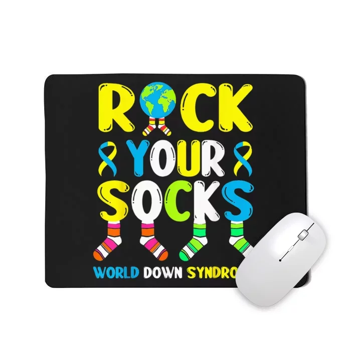 World Down Syndrome Day R0ck Your S0cks Awareness Mousepad