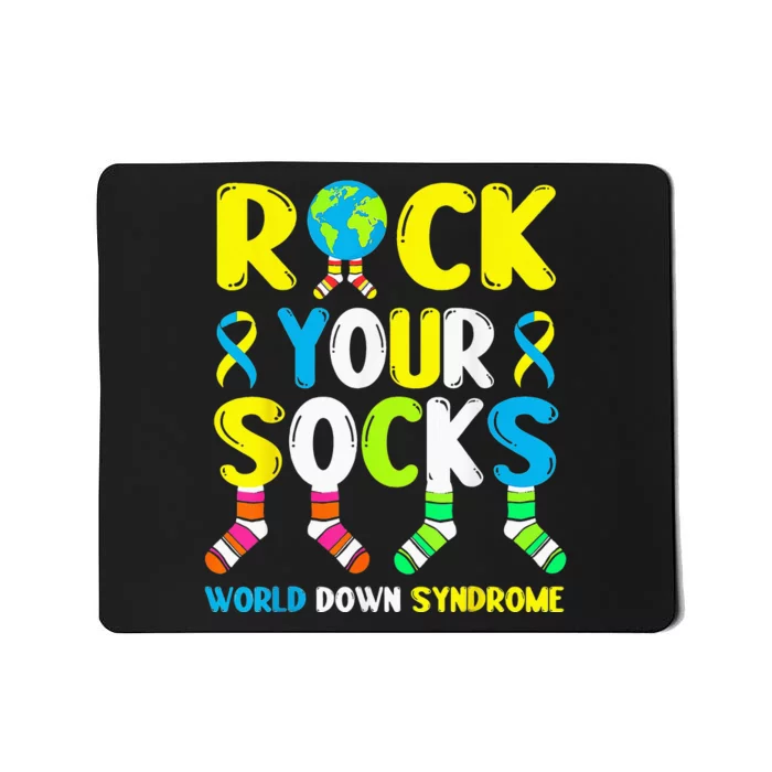 World Down Syndrome Day R0ck Your S0cks Awareness Mousepad