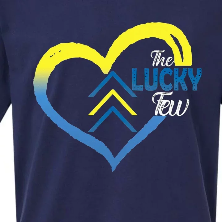 World Down Syndrome Awareness Day 3 Arrows Lucky Few Tattoo Sueded Cloud Jersey T-Shirt