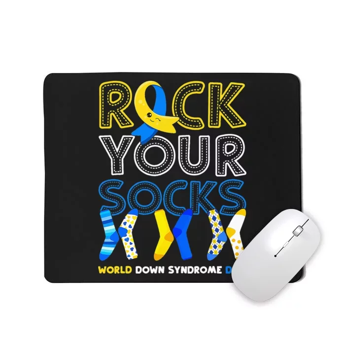 World Down Syndrome Day Rock Your Socks Awareness Mousepad